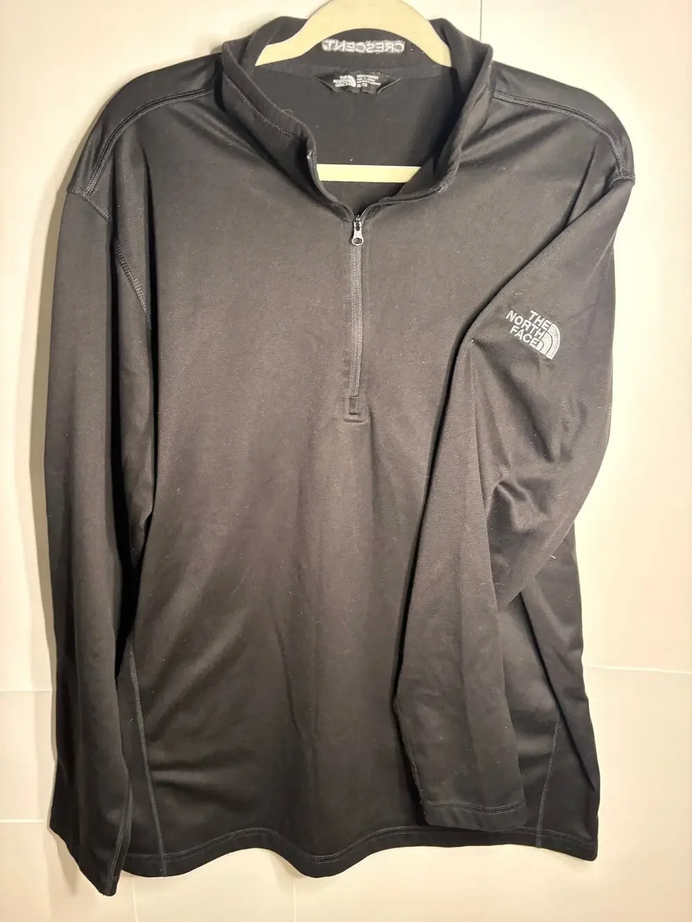 The North Face XL Black Zip Pullover Performance Top
